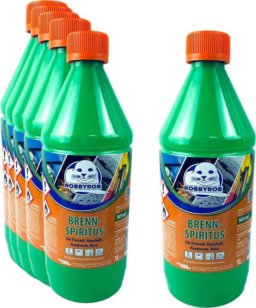 Robbyrob Brennspiritus 6L  Alkoholreiniger Produktbild 