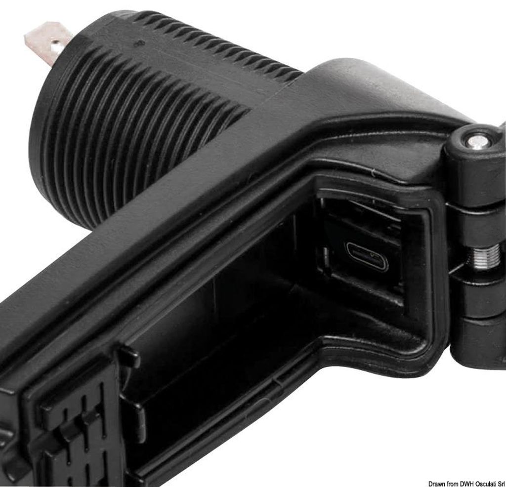 Dual USB Steckdose Typ A + Typ C - Osculati 14.195.68