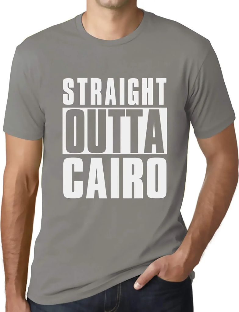 Herren Grafik T-Shirt Direkt aus Kairo – Straight Outta Cairo – Öko-Verantwortlich Vintage Jahrgang Kurzarm Lustige Druck Geburtstag Geschenk ...