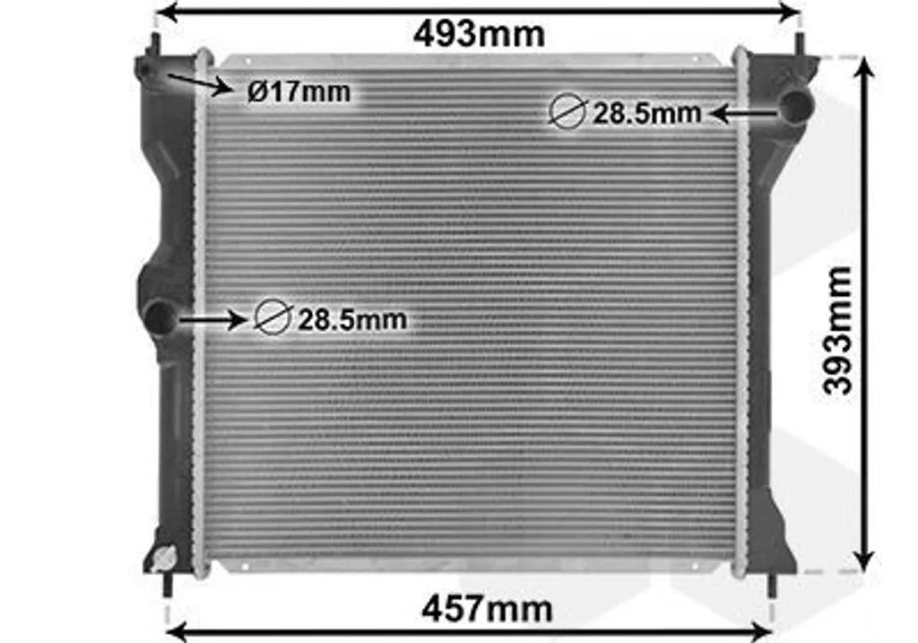 Radiateur de rechange pour entretien Peugeot iOn et Mitsubishi i