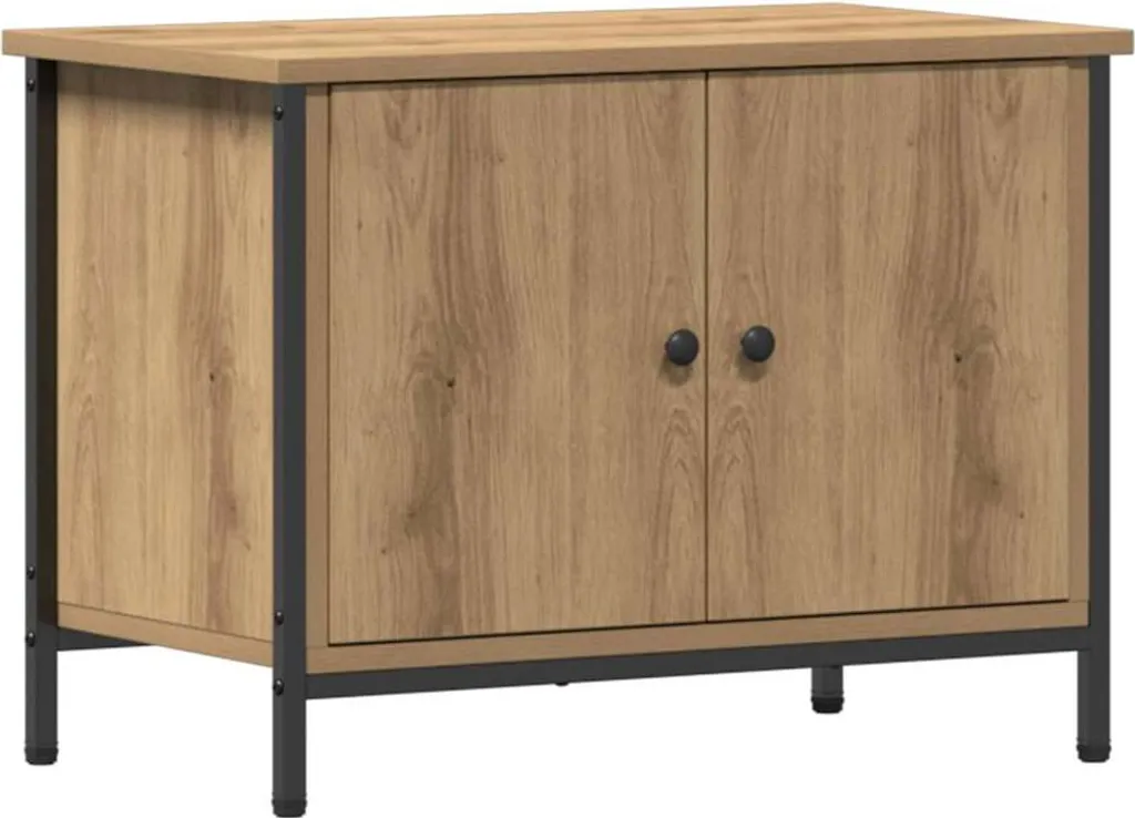 Supporto TV Rovere Artigianale 60 cm vidaXL | Mobiletto per Piccoli Spazi