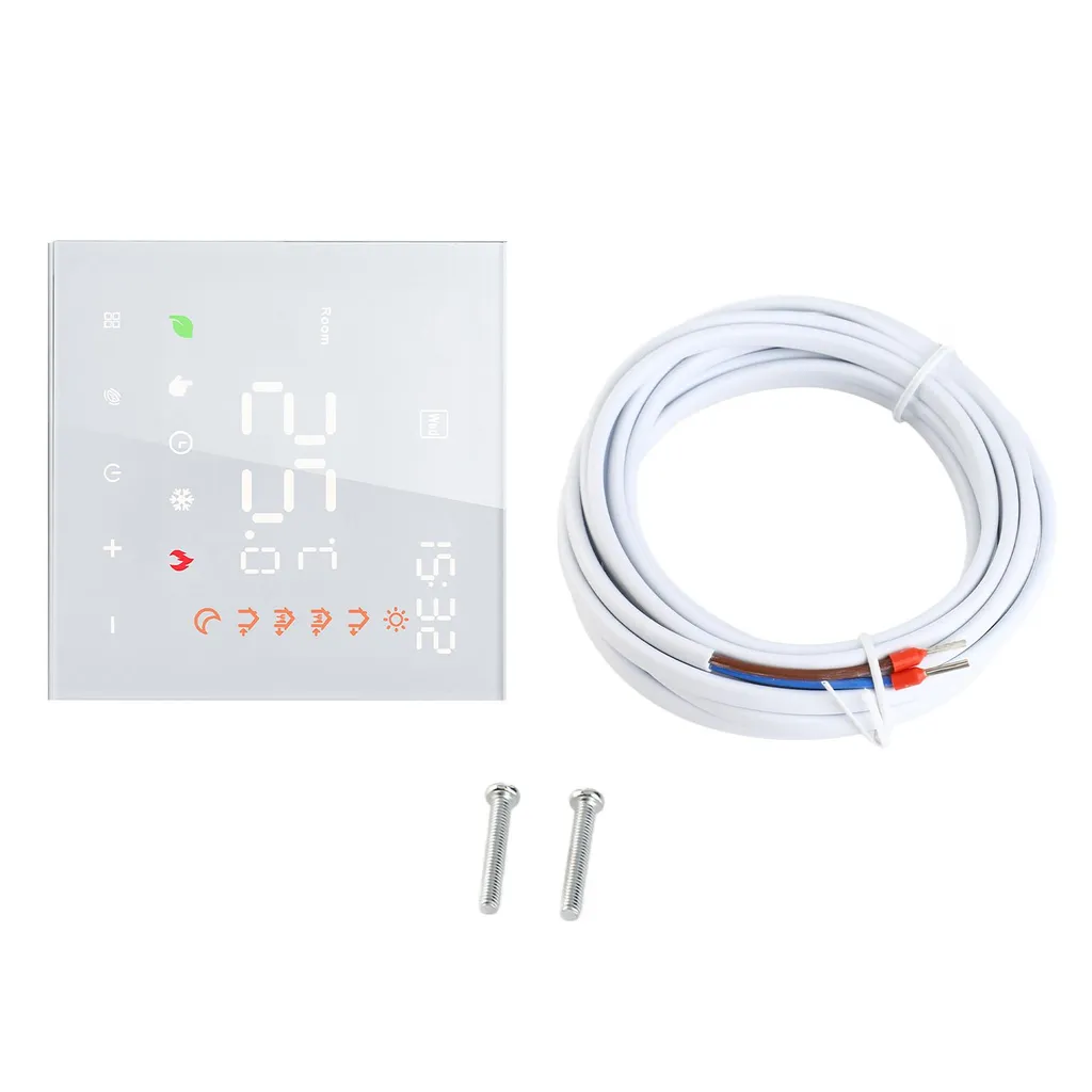 Thermostat d'ambiance 16A programmable avec écran LCD tactile pour sol