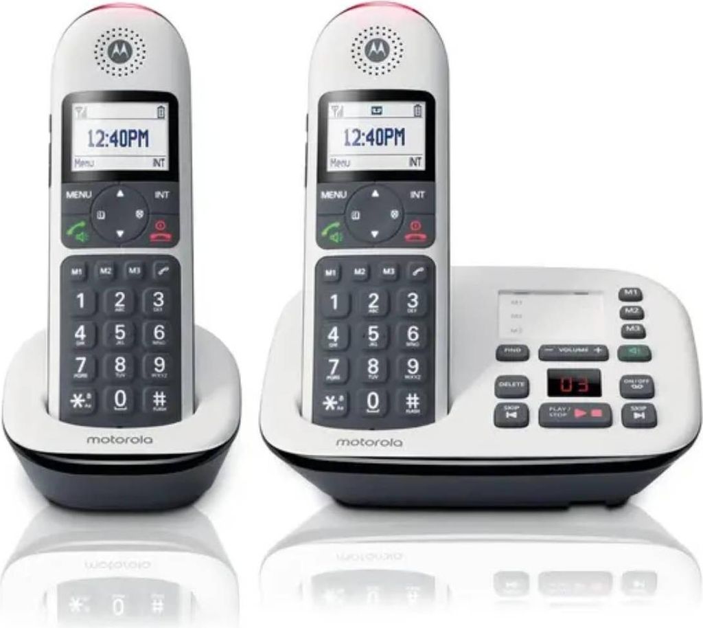 Téléphone Fixe Sans Fil Motorola CD5012 Blanc Image du produit 