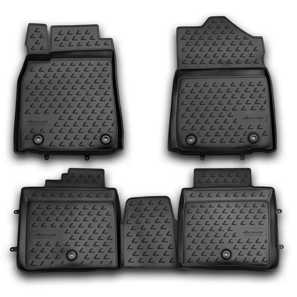 SMK Tappetini auto gomma per Nissan Navara IV 2014-2022 Sperimentate un nuovo standard di viaggio con i tappeto gomma antiscivolo per auto - tappeto gommato multistagionali per tutte le condizioni str