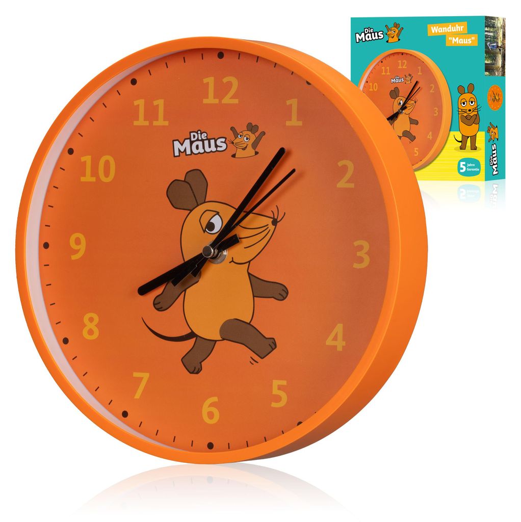 DieMaus Kinder-Wanduhr DieMaus Immagine del prodotto 
