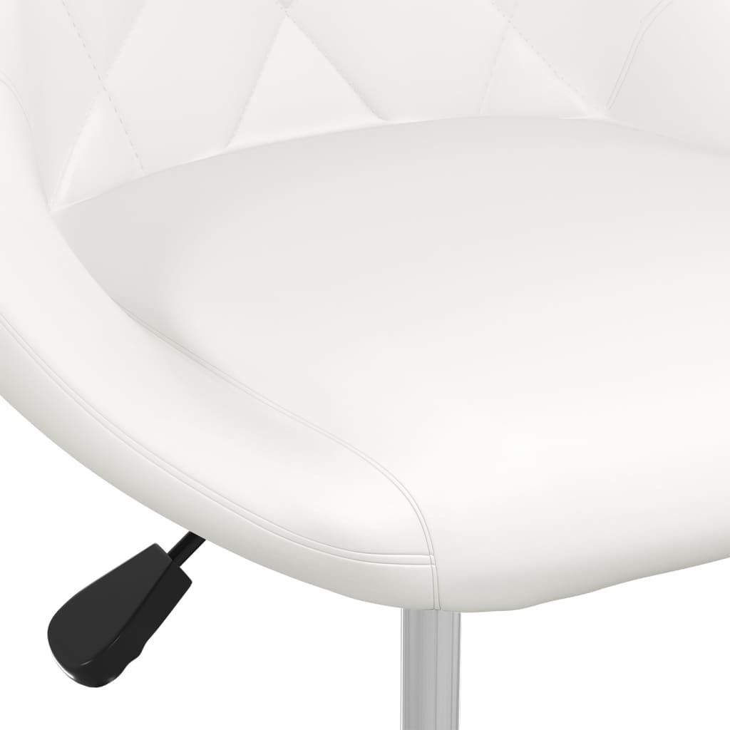 vidaXL Židle do jídelny 2 ks. Bílá Imitace kůže Obrázek produktu 1