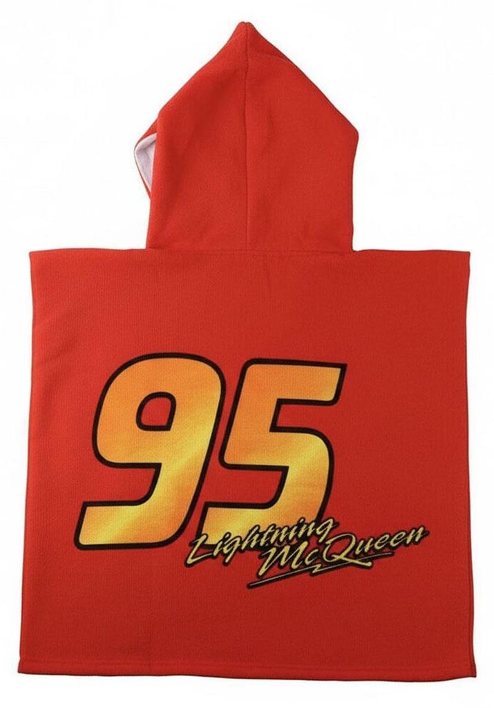 Frottehanddoek met capuchon, Cars, 55 x 77 cm Productafbeelding 