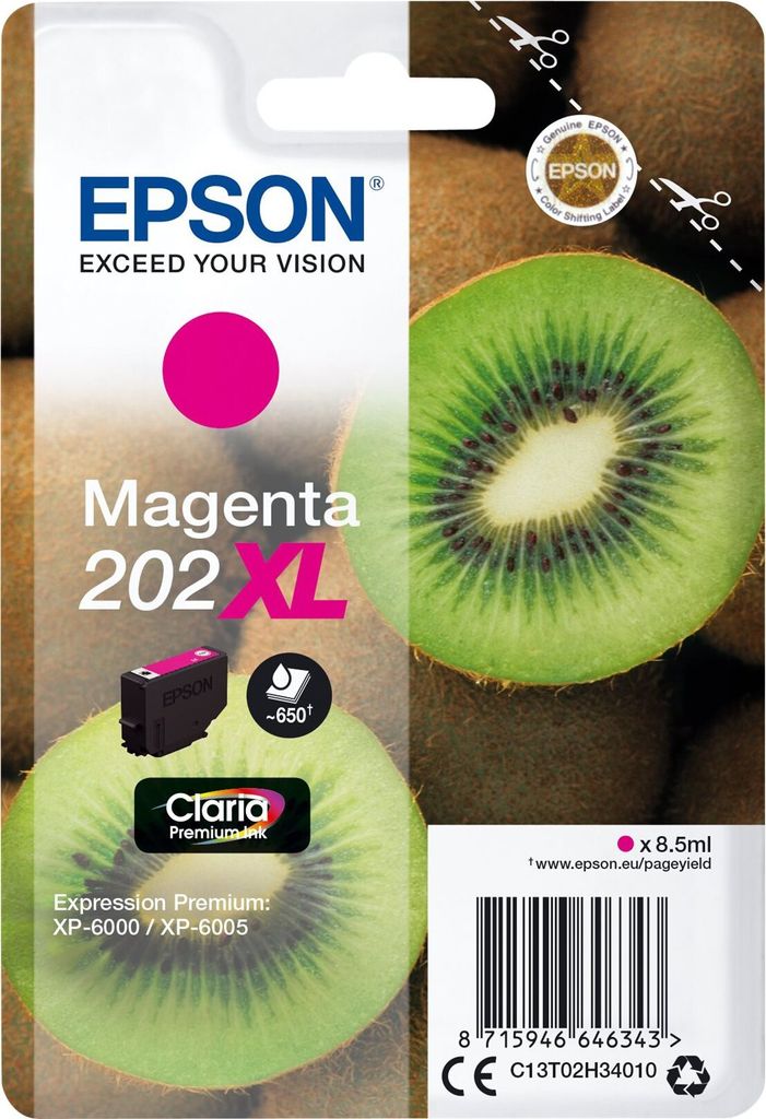 Epson C13T02H34020 XL Original Tintenpatrone in Magenta für Produktbild 