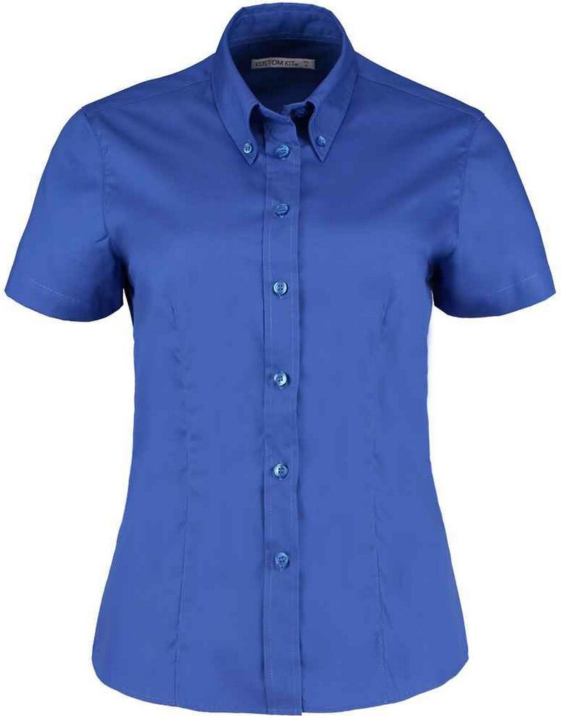 Kustom Kit - "Premium" Hemd für Damen kurzärmlig PC5448 (54 DE) (Königsblau)