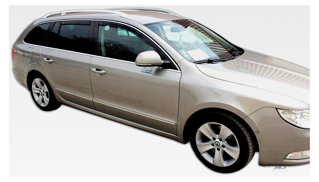 Windabweiser für Skoda Superb II, 5-Türer Kombi 2008-2014, Heko, getönt, 4-teilig, vorne, hinten, aerodynamisch