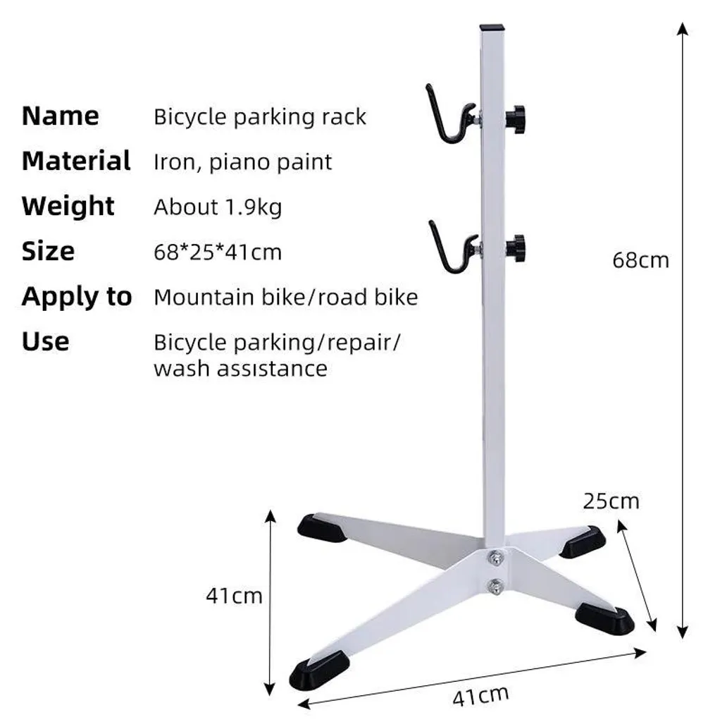 Stationnement vélo intérieur blanc réglable pour un rangement optimal