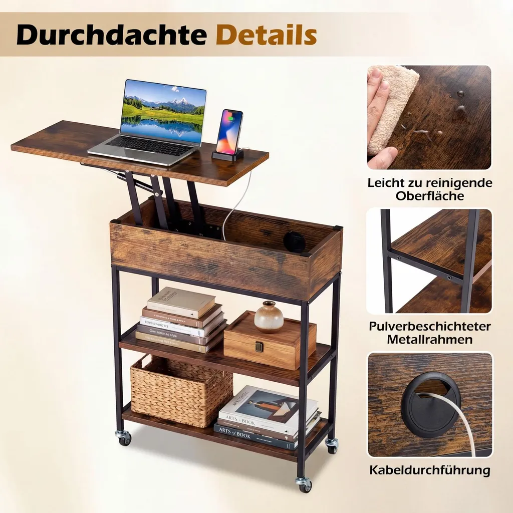 Petite table d'appoint avec rangement pour optimiser les petits salons - 8