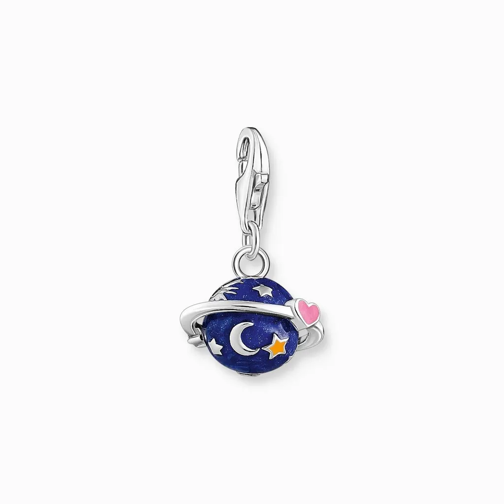 Charm Thomas Sabo Saturno 2041-041-7 Argento 925 per Bracciali