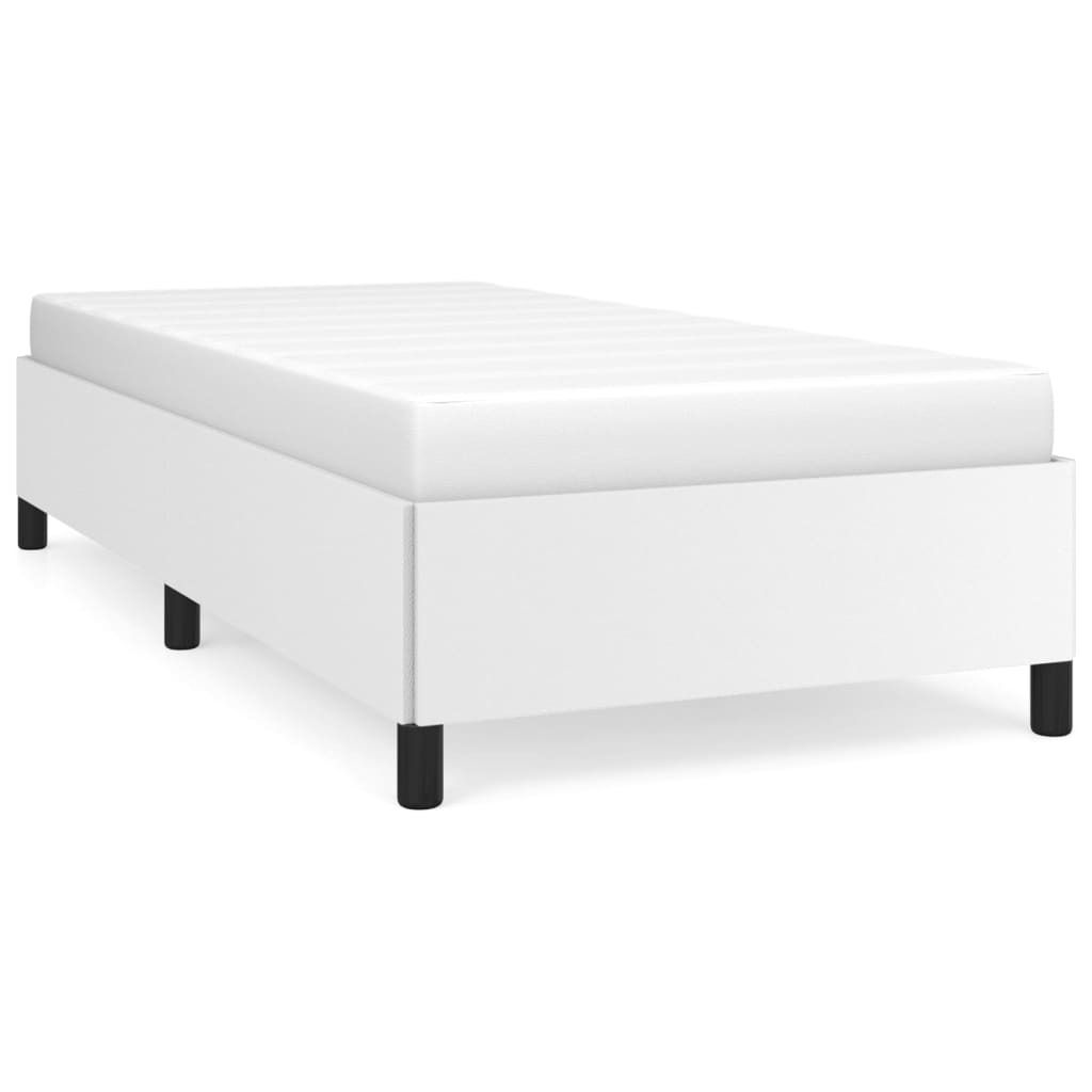 vidaXL Cadre de lit blanc 90x200 cm similicuir Image du produit 