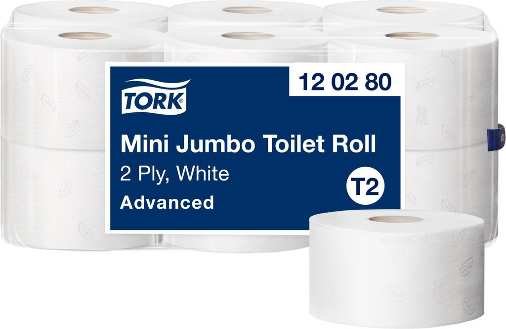 Kärcher WC PAPIER MINI JUMBO 2-LAG (12ROL/PKG) 3.338-110.0 Obrázok produktu 