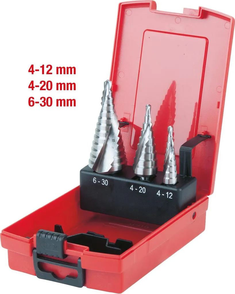 KS Tools 330.2414 Jeu de 3 mèches HSS pour perçage métal de haute précision - 2