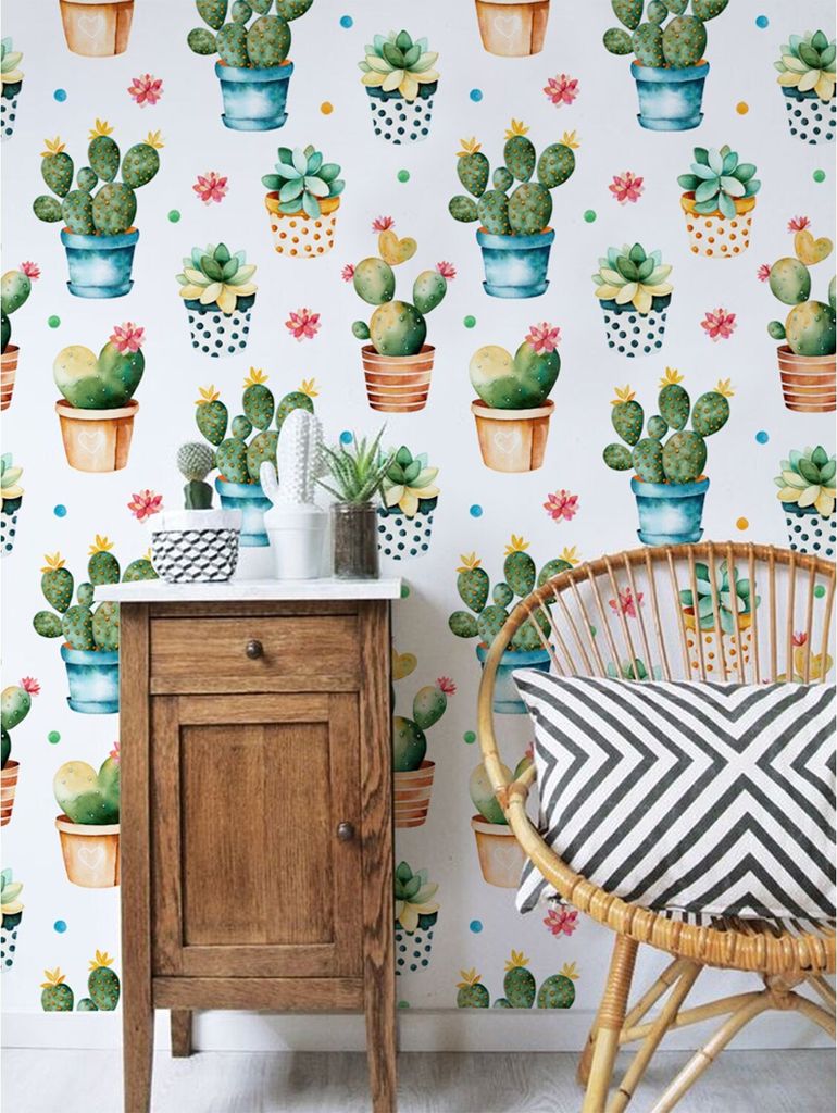 Coloray Fototapete 360x250 cm Latextapete Magicstick - Kaktus succulent.