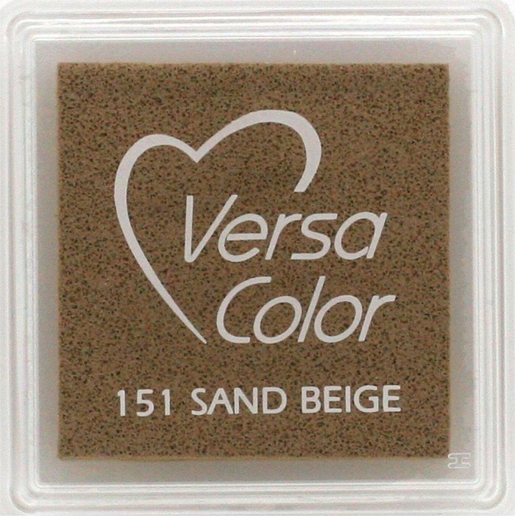 TSUKINEKO - Pigment Stempelkissen - Versa Color small 2,5 x 2,5 cm - Sand Beige