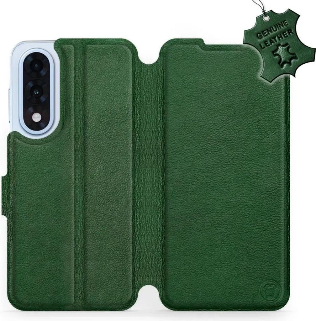 Echtleder Handyhülle für OnePlus Nord 5, Mobiwear Leather, Grün