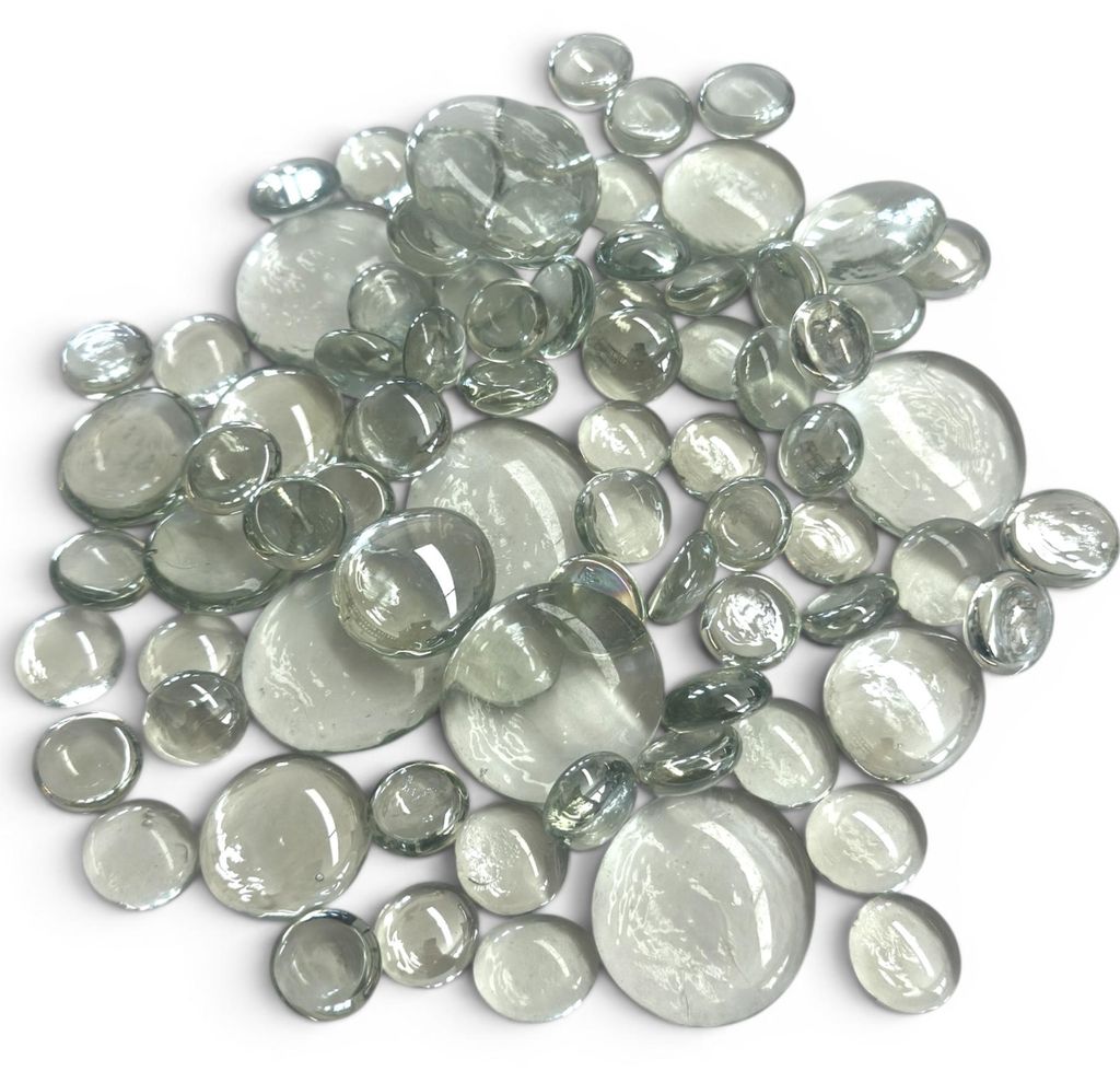 Muggelsteine aus Glas 0,5kg | 15 - 40mm | Dekosteine Produktbild 