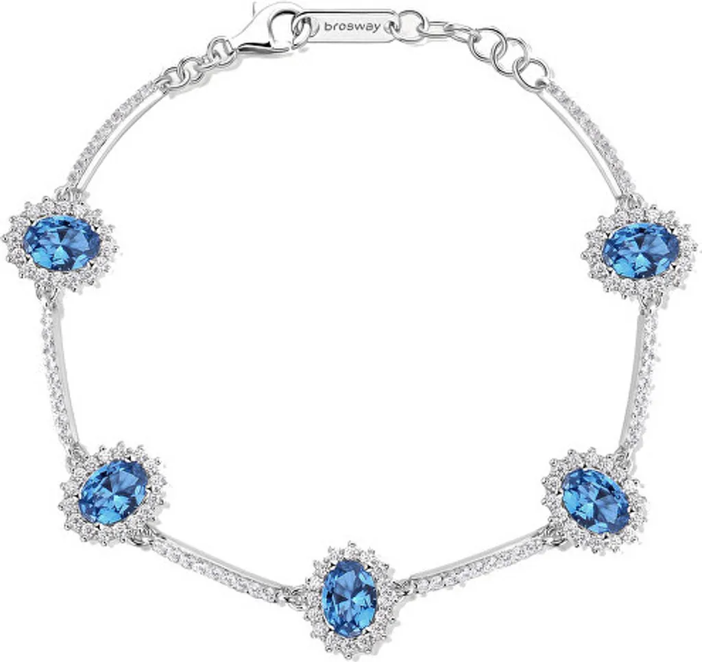 Regalo Donna: Bracciale Argento e Zirconi Blu FFB35 Fancy Freedom Blue