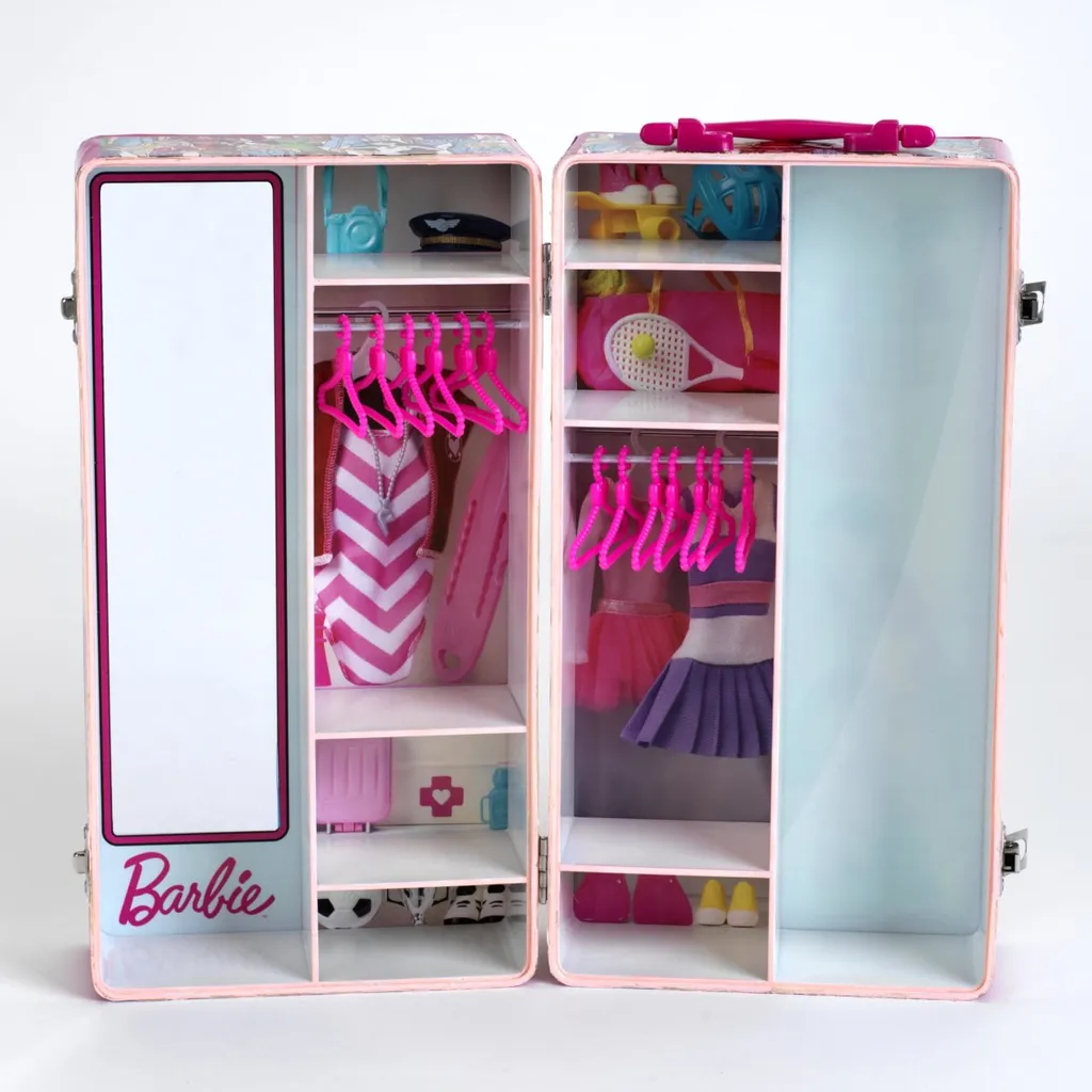 Valise Barbie Klein Theo rigide avec compartiments pour accessoires - 6