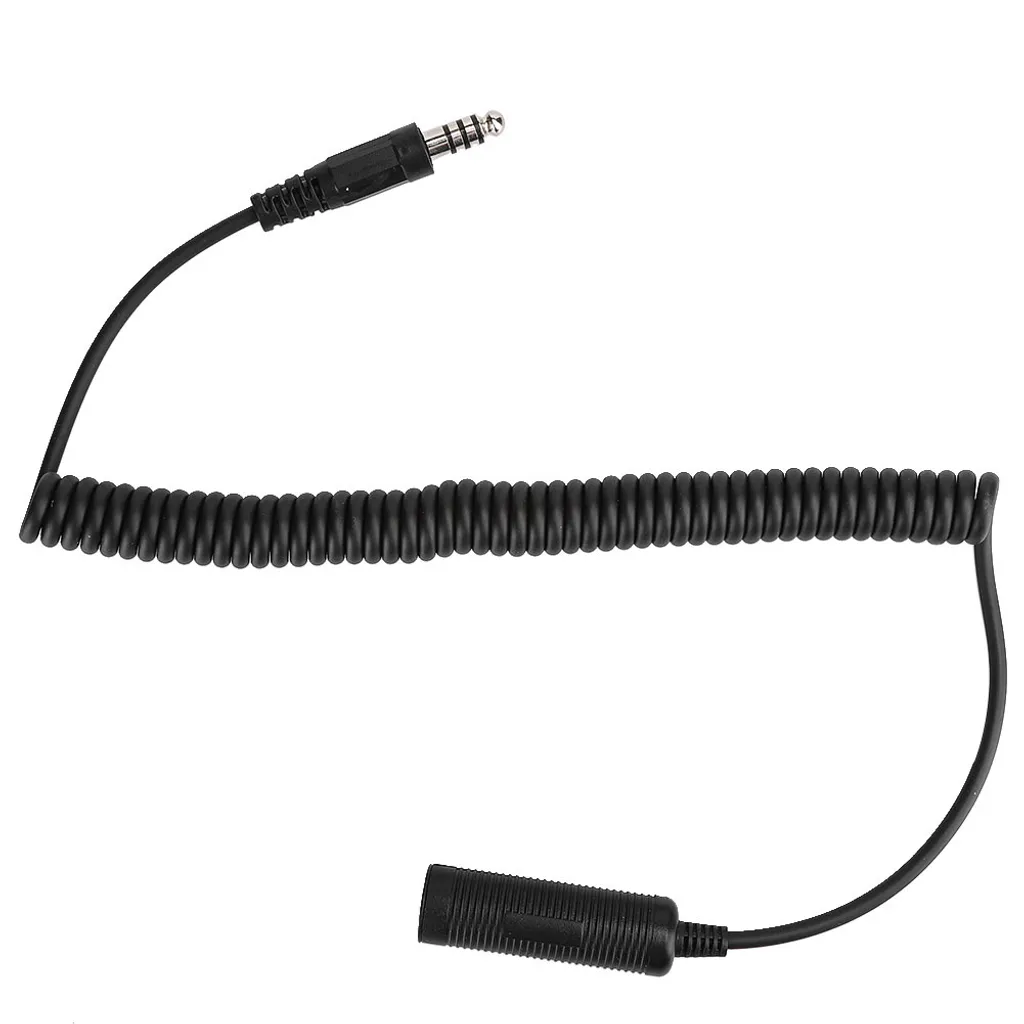 Câble d'Extension Audio pour Casque d'Hélicoptère avec Prise Militaire - 2