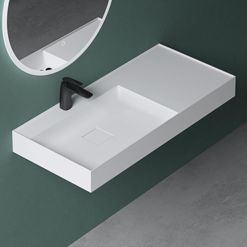 Mai & Mai Waschbecken matt Weiß Aufsatzwaschbecken Produktbild 