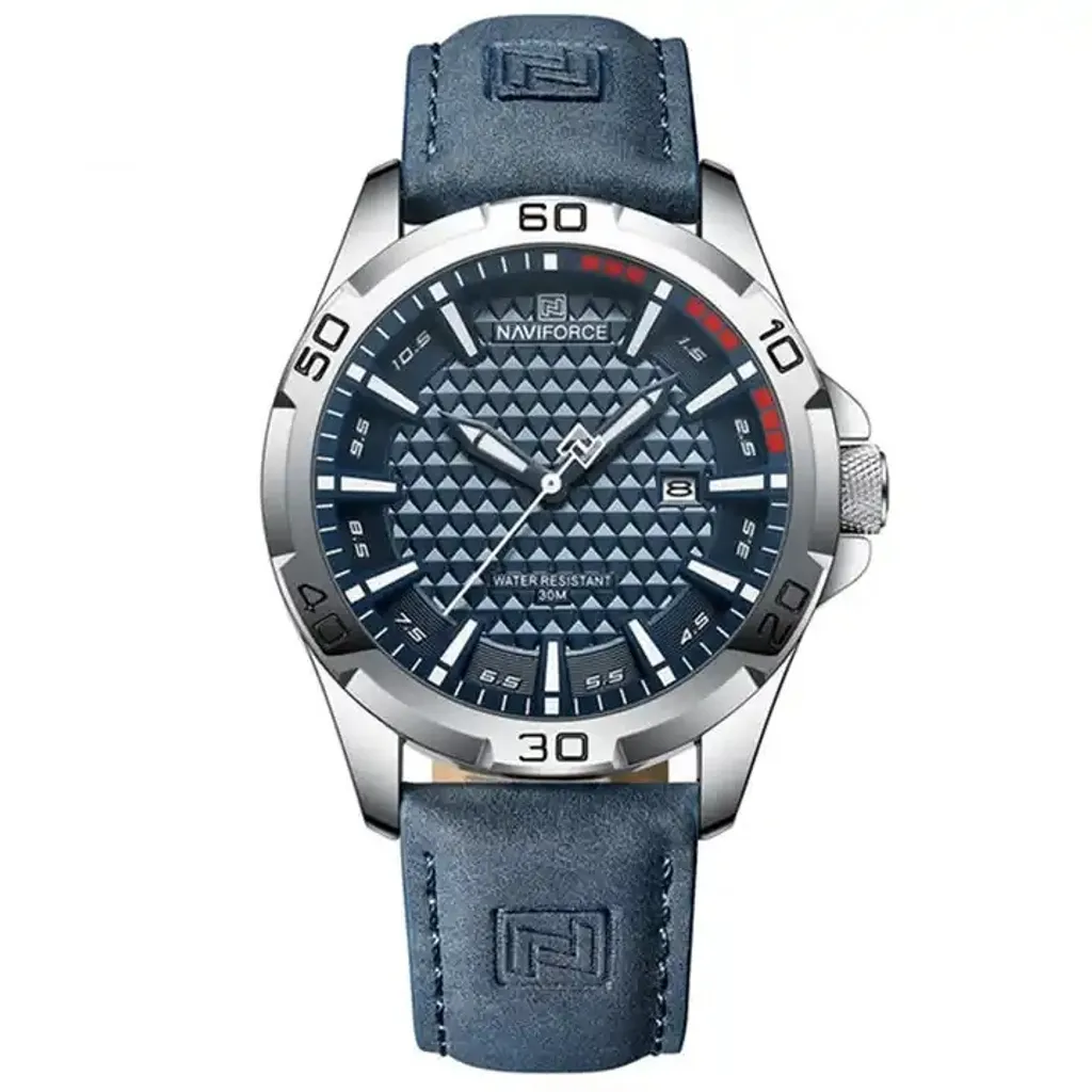 Montre Analogique NAVIFORCE NO-29545 en Acier Bleu pour Homme Chic