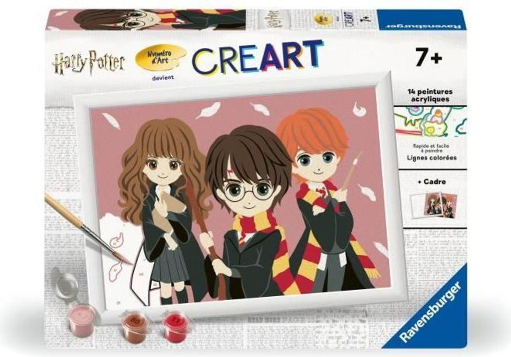 Malen-nach-Zahlen-Set - Ravensburger - CreArt Kids - Gruppenporträt - 18x24cm - Kinder