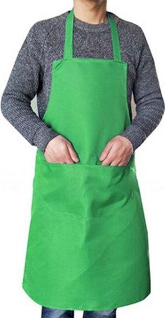 Schürze - Kochschürze - Kochen & Malen - Malschürze - Malen - Einheitsgröße (Maximaler Umfang 100cm) - Grün