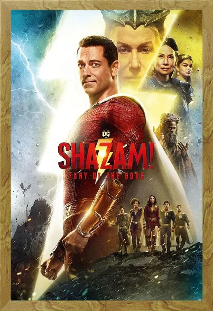 Cornice Shinsuke Rovere + Poster Shazam 2 | Set Completo 61x91.5