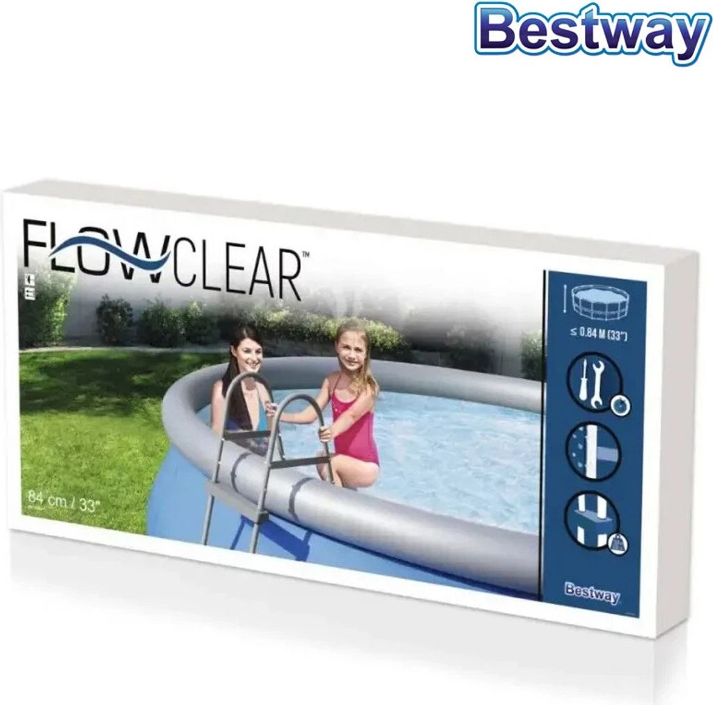 Bestway 2-stupňový bazénový rebrík Flowclear 84 cm Obrázok produktu 71