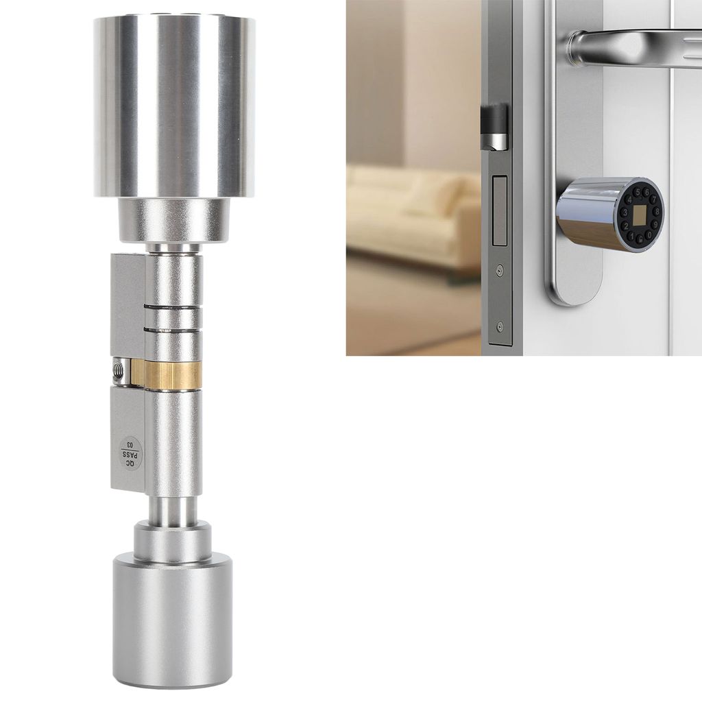 Smart Zylinderschloss – Bluetooth-Fernbedienung, APP- & Produktbild 1
