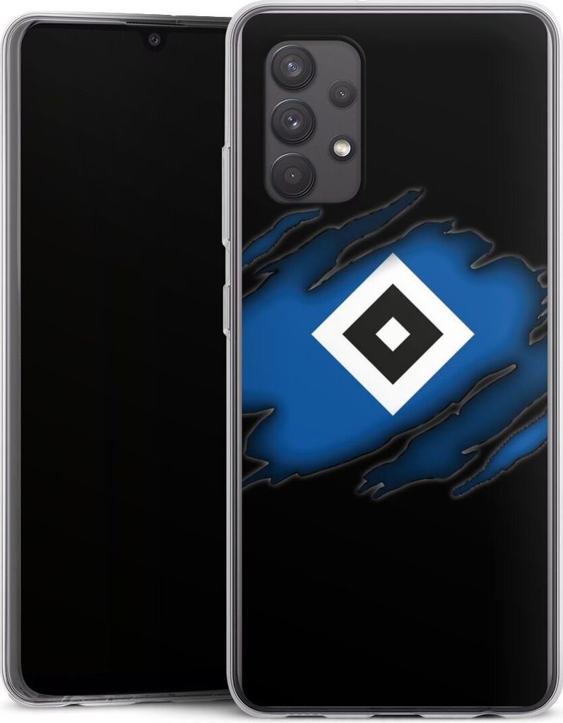 DeinDesign Handyhülle für Samsung Galaxy A32 4G Silikon Hülle Case Smartphone Schutzhülle HSV Hamburger SV Offizielles Lizenzprodukt