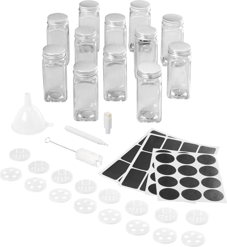 METALTEX 252896000 Gewürzstreuer Set 12 Gläser Produktbild 