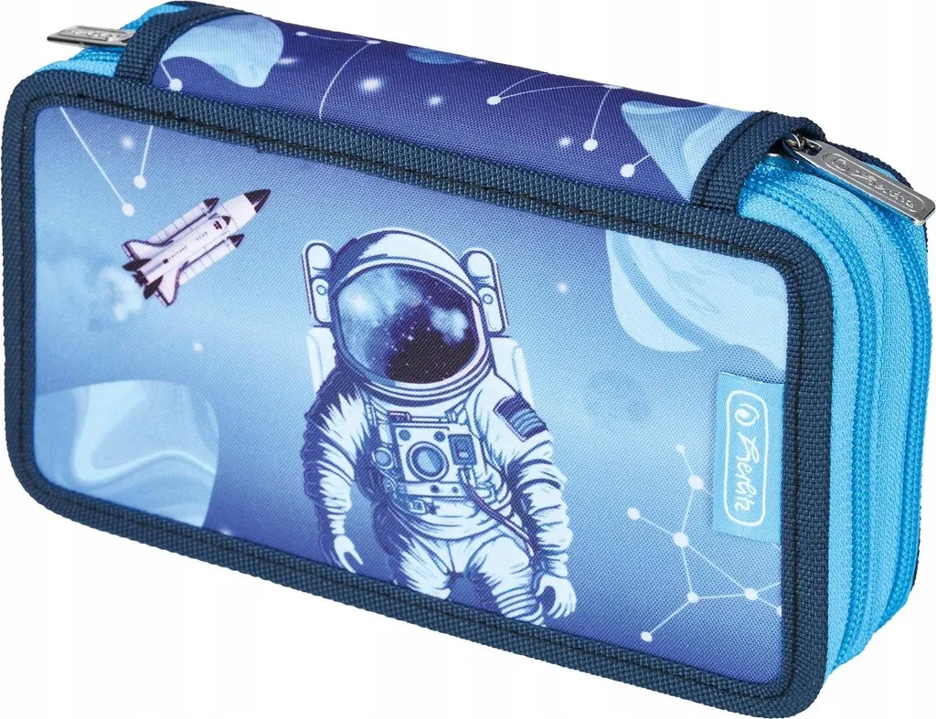 Trousse Herlitz Cosmic Explorer 23 Pièces avec Double Compartiment