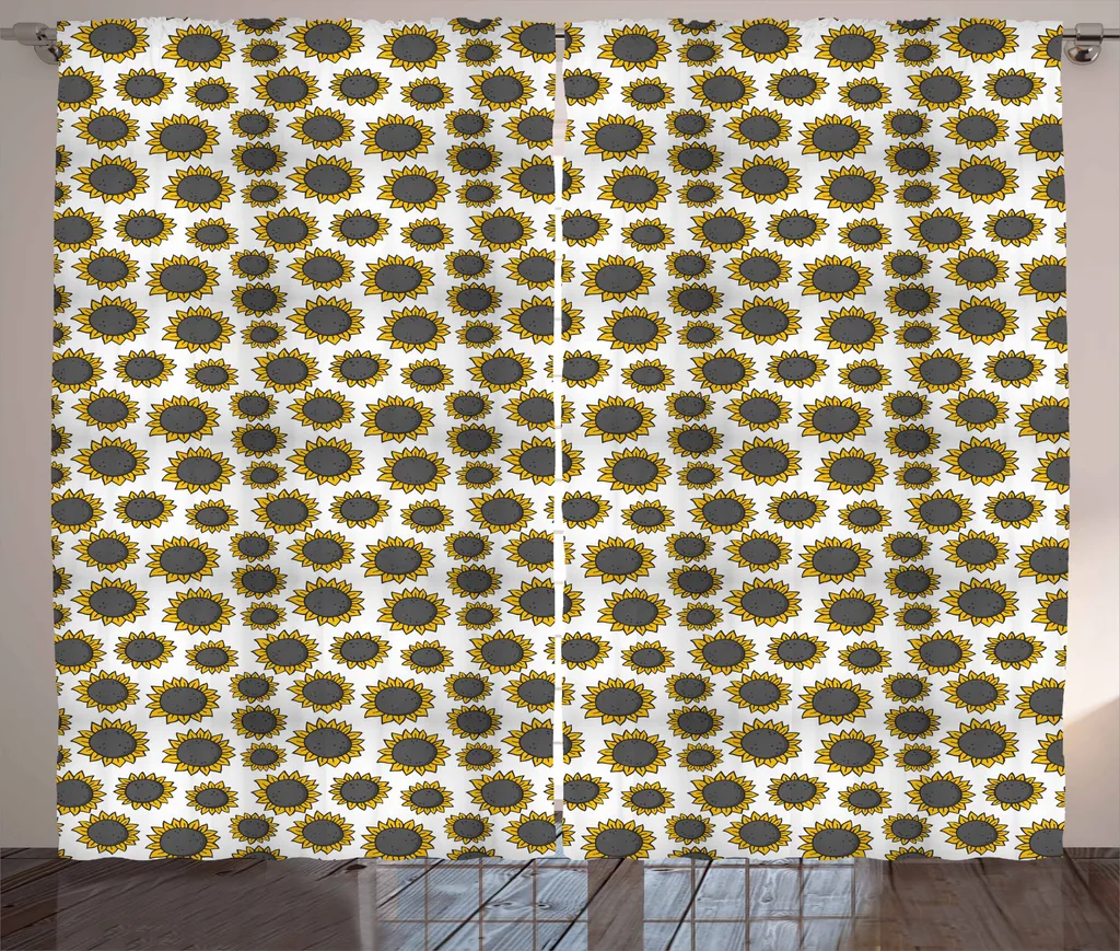 Tenda Rustica Girasole ABAKUHAUS 280x175 cm - Arredo Giallo Terra
