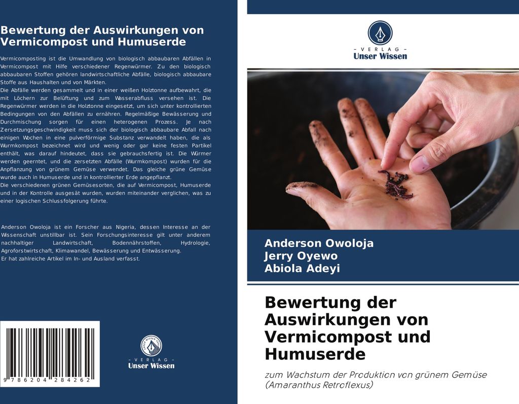Bewertung der Auswirkungen von Vermicompost und Humuserde