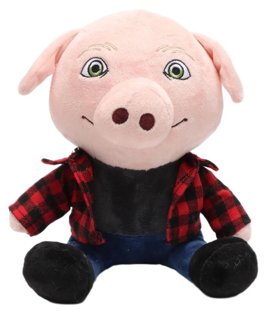 John Pork Kuscheltier Plüsch 21cm Schwein Plüschtier Puppe Produktbild 