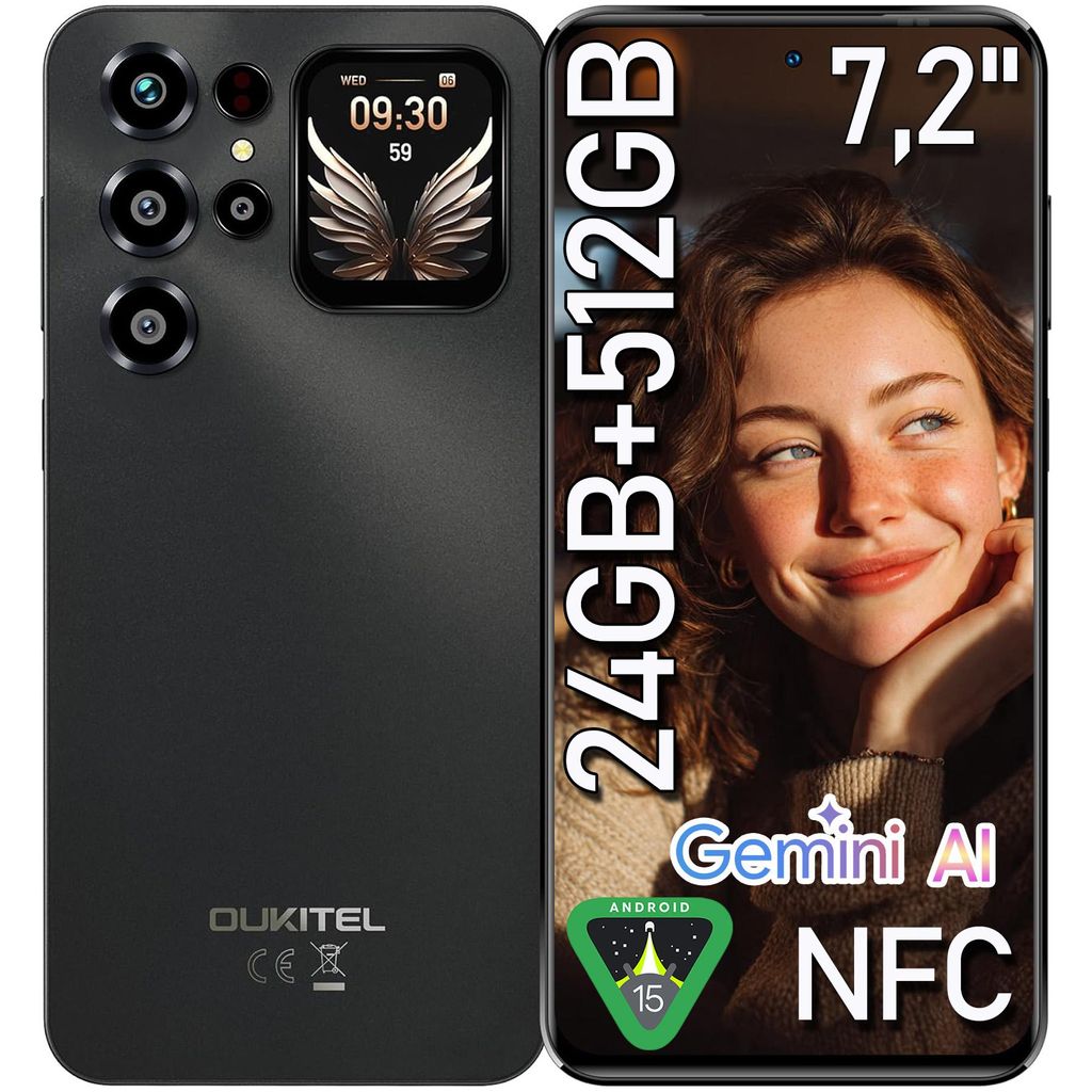 OUKITEL C68 Plus Android 15 Smartphone 24GB+512GB/1TB Produktbild 