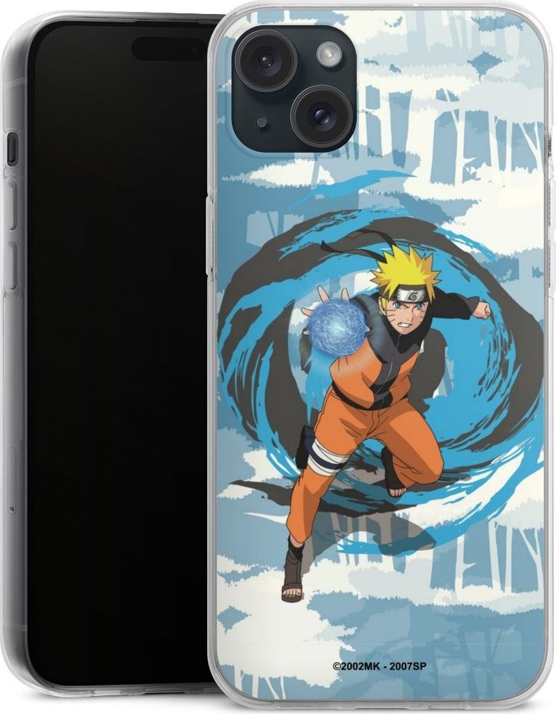 DeinDesign Handyhülle für Apple iPhone 15 Plus Silikon Hülle Case Smartphone Schutzhülle Manga Naruto Shippuden Offizielles Lizenzprodukt