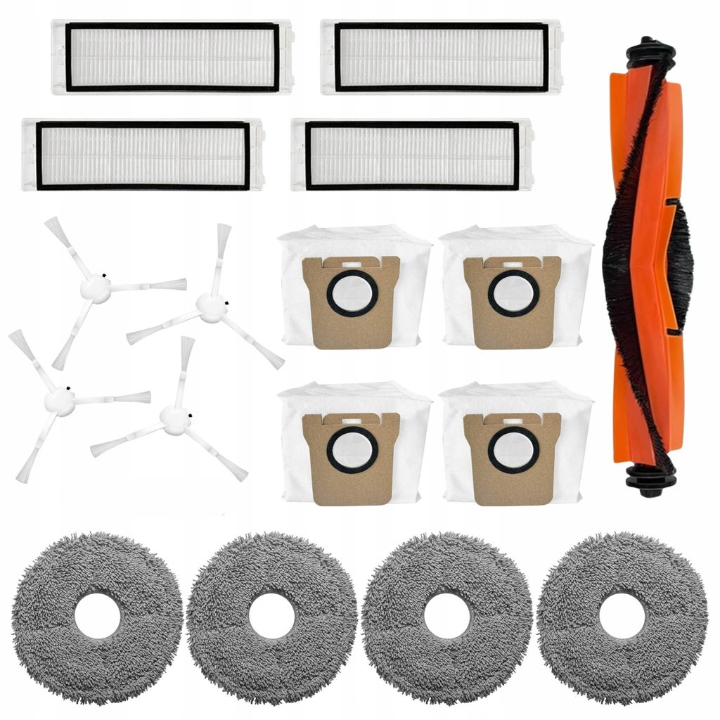 Zubehör für Staubsauger - 18 Teile - kompatibel für Xiaomi Mi Robot Vacuum X10+ X20+ S10+ - HEPA-Filter