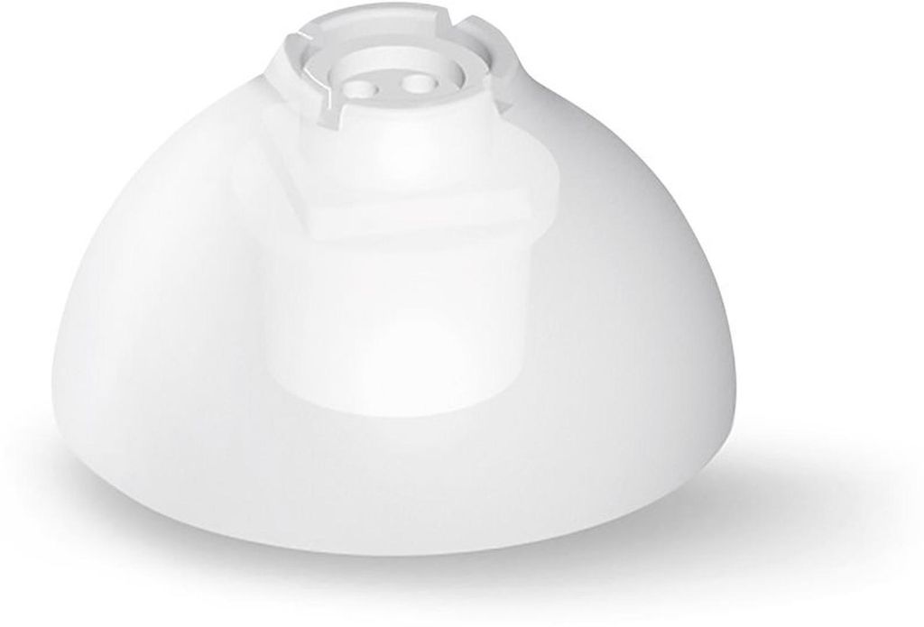 Connexx Click 8 Mm Closed Dome, 6-Pack Blister, White, Silicone Hearing Aid Domes
