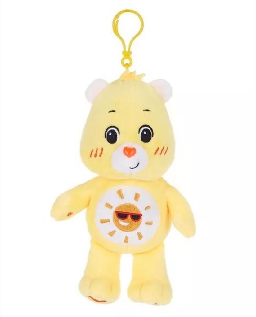 Sonnenscheinbärchi (Gelb) Kuscheltier Care Bears – 23 cm Plüschtier mit Anhänger – Weiches Stofftier aus der beliebten TV-Serie zum Kuscheln...