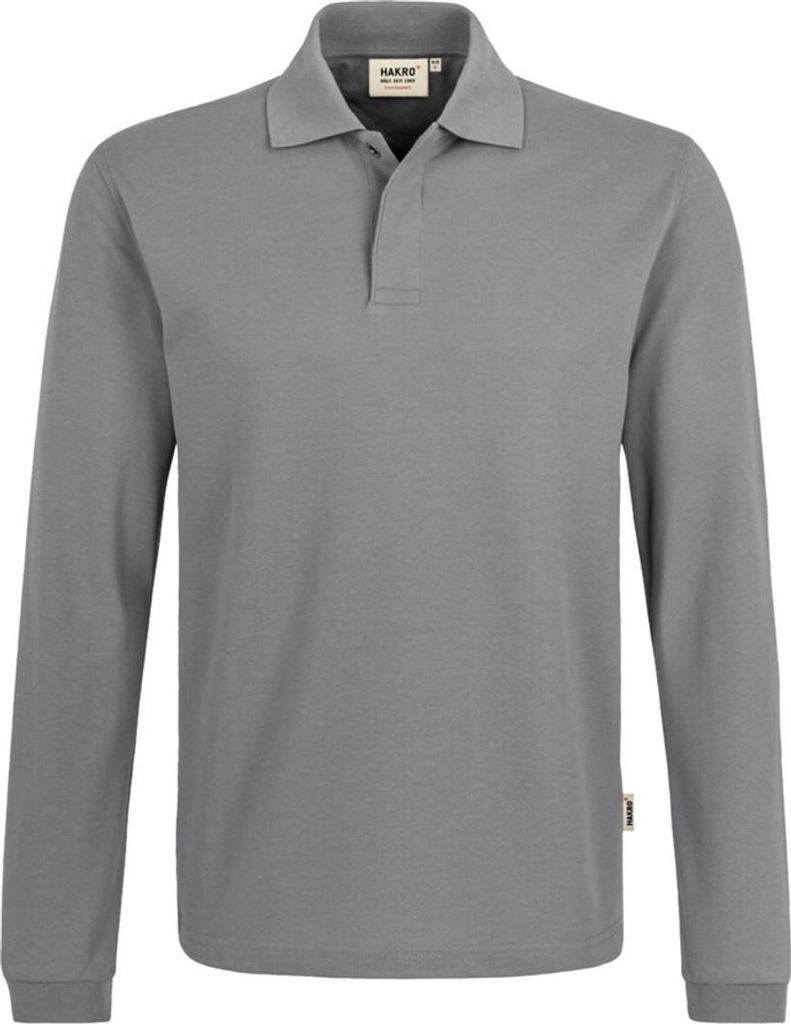 HAKRO Longsleeve-Poloshirt HACCP Mikralinar 821, titan, 6XL