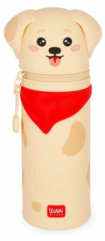 Legami Kawaii 2-in-1 Silicone Pencil Case Golden Retriever, Produktbild 