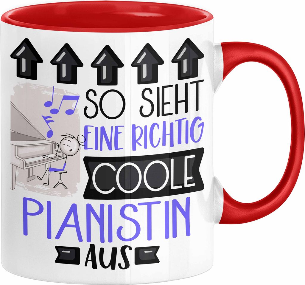 Pianistin Geschenk Tasse Geschenkidee für Pianistin Produktbild 