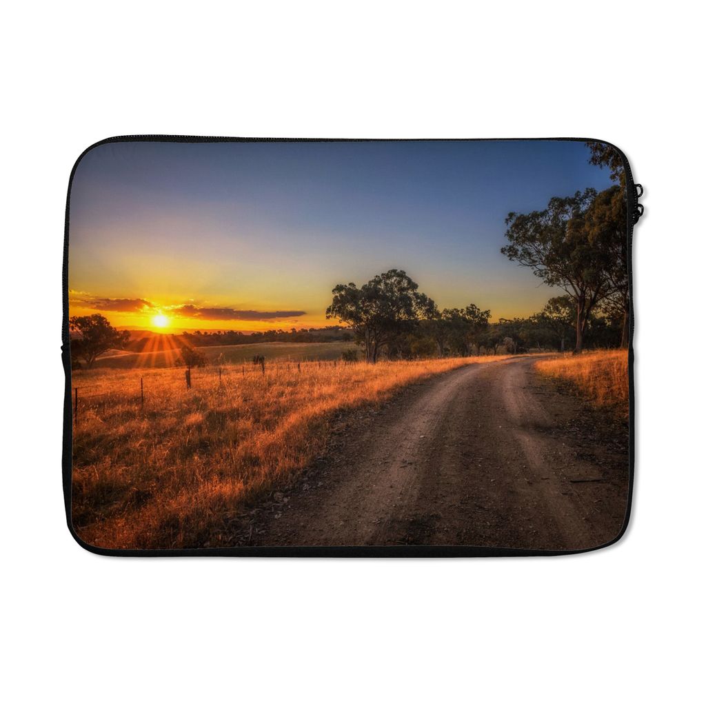 MuchoWow Laptop Hülle 14 ZollSonne - Gras - Baum - Natur Laptoptasche - Laptoptasche - Stoßsicher - Schutzhaube