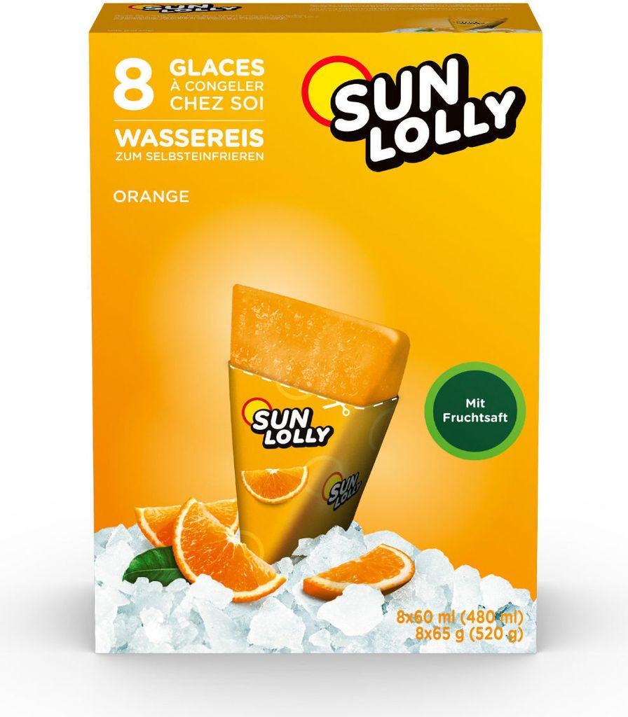 Sun Lolly Wassereis zum Selbsteinfrieren mit Produktbild 